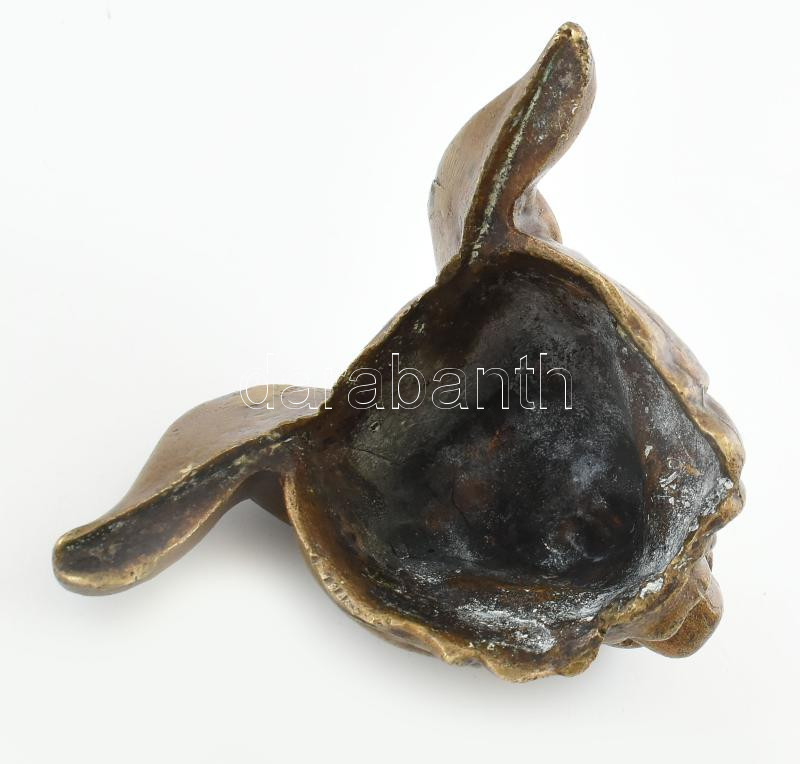 Mufle de Lion bronz bútordísz, 19. század, 10x13 cm - Image 3