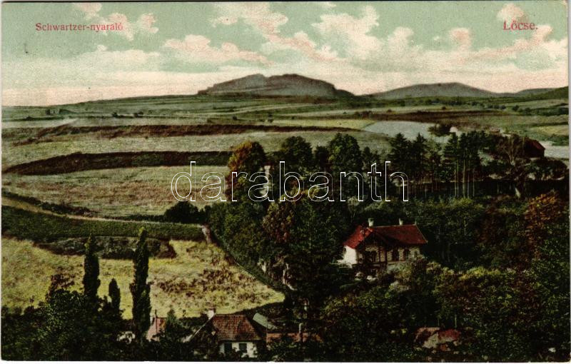 1918 Lőcse, Levoca; Schwartzer nyaraló / villa