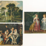 5 db RÉGI Stengel litho művész képeslap vegyes minőségben / 5 pre-1945 Stengel litho art postcards in mixed quality - Image 2