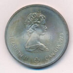 Kanada 1976. 10$ Ag 'Montreali Olimpia' dísztokban T:BU patina Canada 1976. 10 Dollars Ag 'Montreal Olympic Games' in case C:BU patina