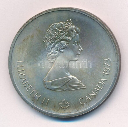 Kanada 1976. 10$ Ag 'Montreali Olimpia' dísztokban T:BU patina Canada 1976. 10 Dollars Ag 'Montreal Olympic Games' in case C:BU patina
