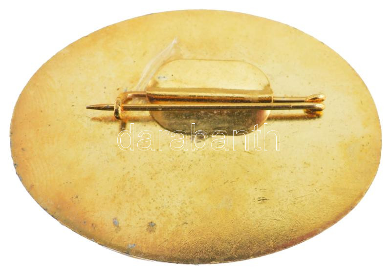 DN 'Univerzális kender juta dolgozó' aranyozott, műgyantás fém jelvény (31x44mm) T:1- - Image 2