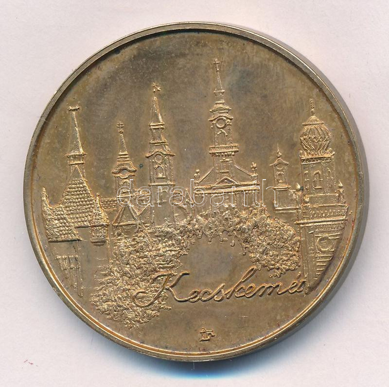 Lapis András (1942-) DN 'Kecskemét / Puszta Tourist - Bács-Kiskun megye' kétoldalas bronz emlékérem (42,5mm) T:1 kis patina