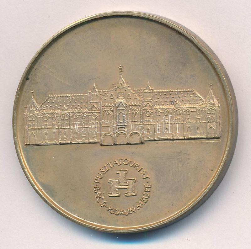 Lapis András (1942-) DN 'Kecskemét / Puszta Tourist - Bács-Kiskun megye' kétoldalas bronz emlékérem (42,5mm) T:1 kis patina - Image 2