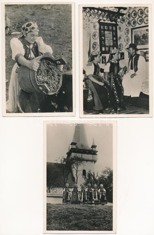 Kalotaszeg, Tara Calatei; népviseletek / folklore - 6 db régi képeslap / 6 pre-1945 postcards - Image 2