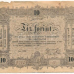 1848. 10Ft 'Kossuth bankó' 'ZW. 9323 15' ékezethiány 'gyanant' T:III- anyaghiány Adamo G111h