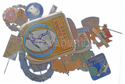 19db-os magyar és külföldi jelvénytétel T:vegyes