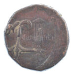 Brit-India / Bombay DN (1802-1829) 1p Cu (10,56g) T:2- ph. patina British India / Bombay ND (1802-1829) 1 Pice Cu (10,56g) C:VF edge error patina Krause KM#198