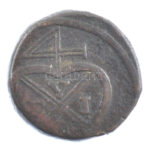 Brit-India / Bombay DN (1802-1829) 1p Cu (10,56g) T:2- ph. patina British India / Bombay ND (1802-1829) 1 Pice Cu (10,56g) C:VF edge error patina Krause KM#198 - Image 2
