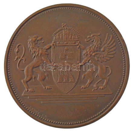 1937. 'Budapest Sport Egyesület versenydíja' kétoldalas bronz díjérem, '1937' gravírozással, 'Hawel BP' gyártói jelzéssel (60mm) T:1-,2 patina