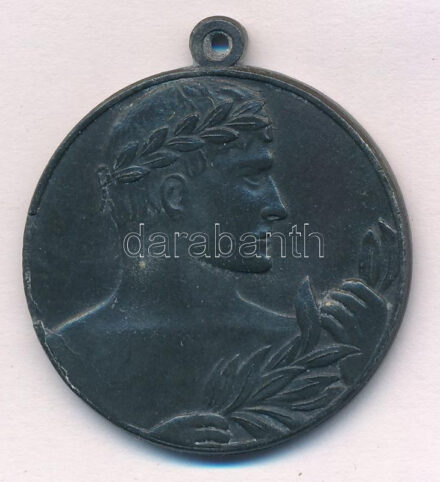 ~1940. 'Magyar Pamutipari Sport Club' kétoldalas Zn díjérem füllel (36mm) T:2 hátoldalon peremhiány