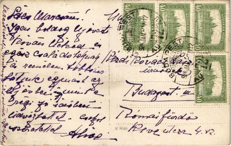 1924 Visegrád, vár Nagymarosról nézve. photo (EK) - Image 2