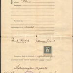 1906 Izraelita születési anyakönyvi kivonat - Image 2