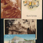 cca 1910-1930 4 db képeslap a bélyeg helyén titkos üzenettel - Image 2