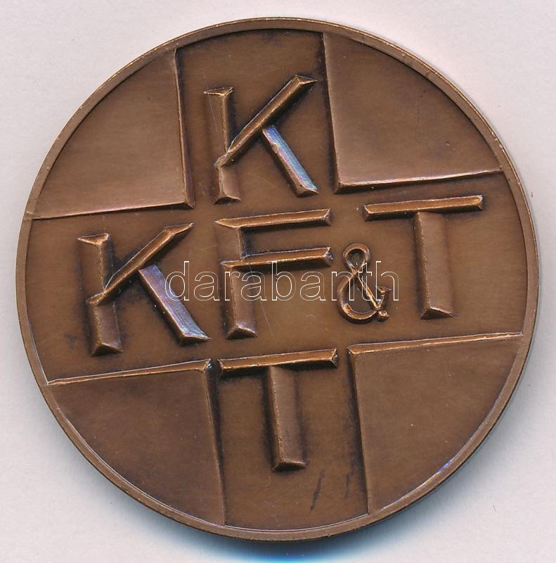 Kiss György (1943-) 1994. 'PHARMA EXPO / KKF&TT' kétoldalas bronz emlékérem (42,5mm) T:1- - Image 2