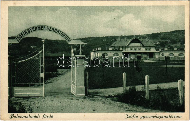 Balatonalmádi, Zsófia gyermekszanatórium
