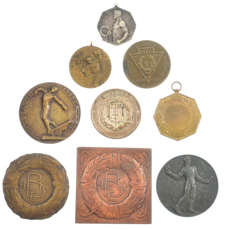 9db-os sport díjérem és -plakett-tétel T:1--3