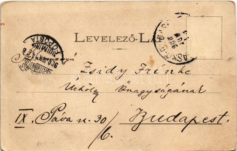 1900 Püspökladány, Vasúti indóház, vasútállomás. Fénynyomat Divald műintézetéből (EB) - Image 2