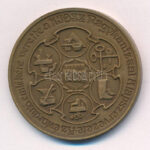Bogár Lívia (1957-) 1986. '100 éves a Nagykanizsai Ipartestület 1886-1986 / KIOSZ' kétoldalas bronz emlékérem (42,5mm) T:1 - Image 2