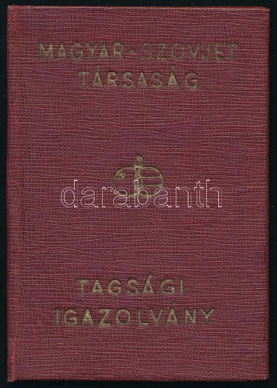 1956 Magyar-Szovjet Társaság tagsági igazolvány, 2 Ft bélyeggel - Image 2