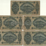 1930. 20P (5x) T:III,III- Hungary 1930. 20 Pengő (5x) C:F,VG Adamo P11 - Image 2