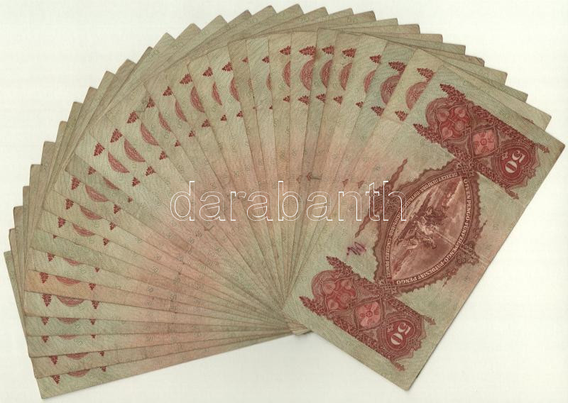 1932. 50P (30x) T:III,III- Adamo P14 - Image 2