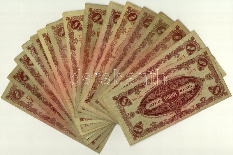 1945. 10.000P 'MNB' bélyeggel (30x) T:III,III- Adamo P23e - Image 2