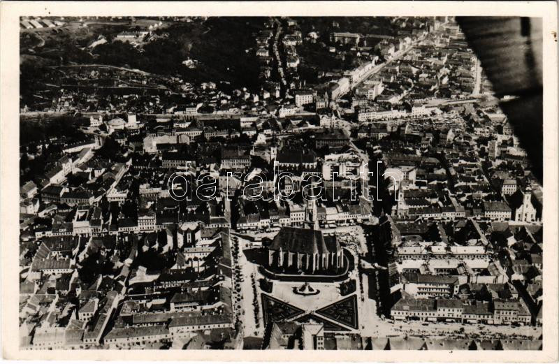 Kolozsvár, Cluj; látkép repülőgépről, légi felvétel / aerial view