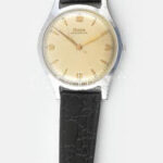 Doxa antimagnetic kézi felhúzós karóra szép számlappal. Karcos plexi, nem működik d: 36 mm Bőr szíjjal - Image 2
