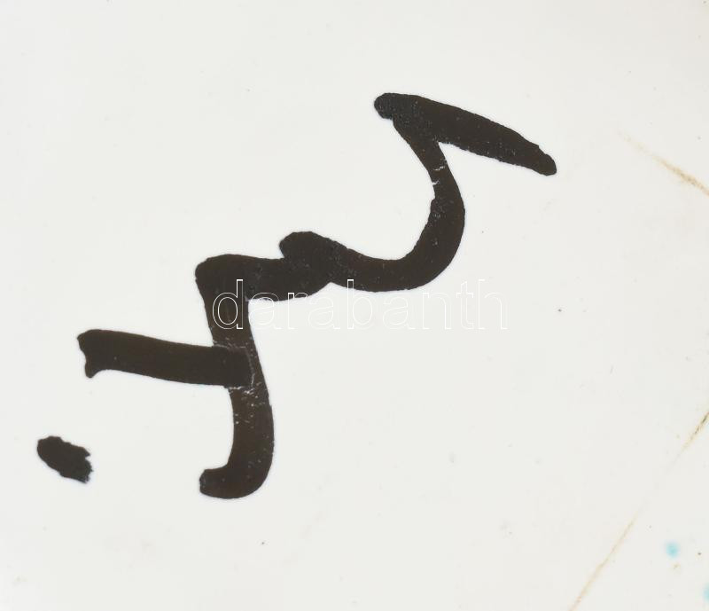 Bán Károly: Retró kerámia váza, jelzett, alján minimális restaurálással, m: 27,5 cm - Image 4