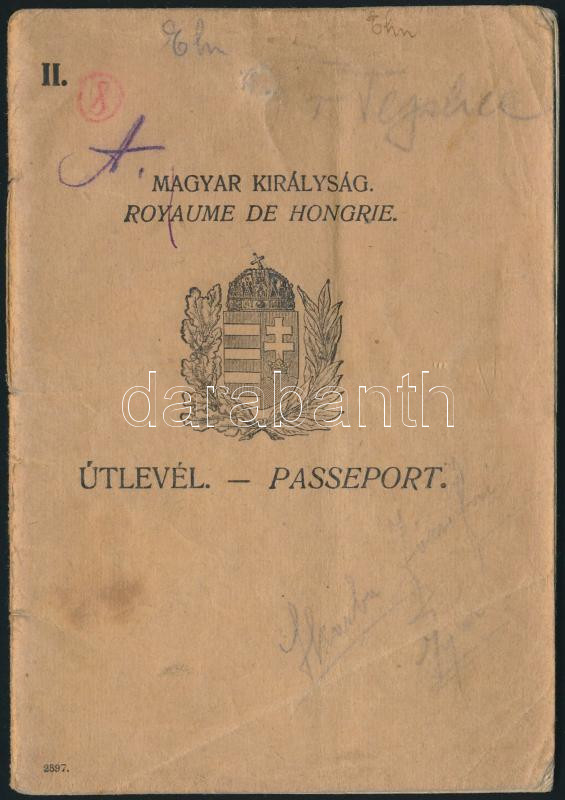 1924 A Magyar Királyság által kiállított fényképes útlevél / Hungarian passport - Image 2