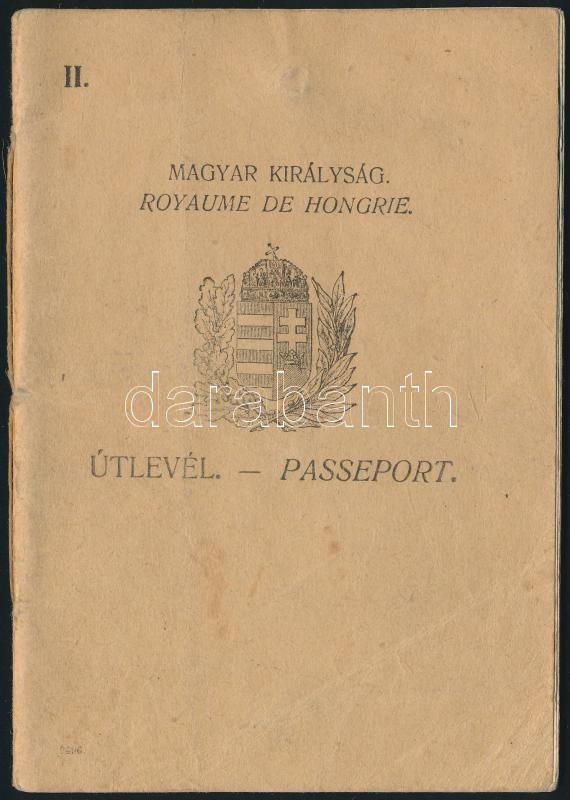 1924 A Magyar Királyság által kiállított fényképes útlevél / Hungarian passport - Image 2