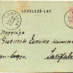 1899 (Vorläufer) Lók, Frauenhaid, Unterfrauenhaid; Kirche / templom / church (ferdén vágva / slant cut) - Image 2
