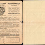 cca 1930 Tistin Mop padló- és bútortisztító, kétoldalas reklámlap, kisebb szakadásokkal + Gramofon igénylőlap, kitöltetlen - Image 2