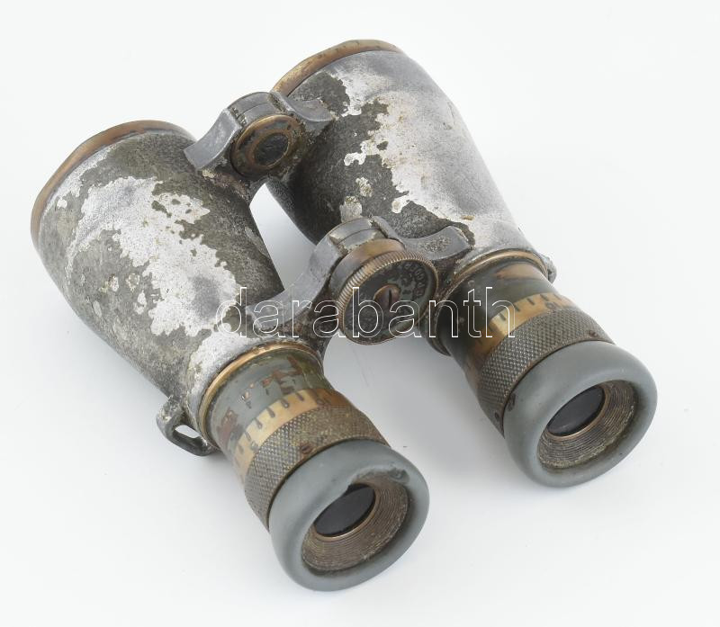 Fernglass 08 Goerz jelzett I. világháborús katonai látcső, kopott / Wolrd War I. binoculars - Image 2