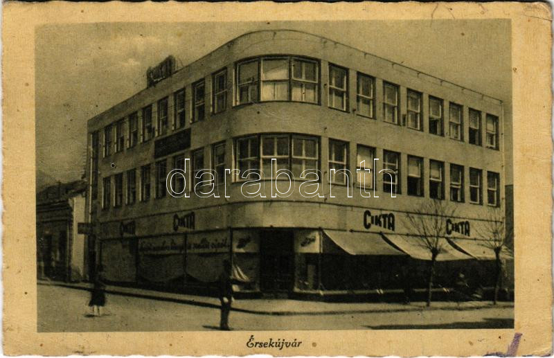 1943 Érsekújvár, Nové Zámky; Cikta / shop (EB)