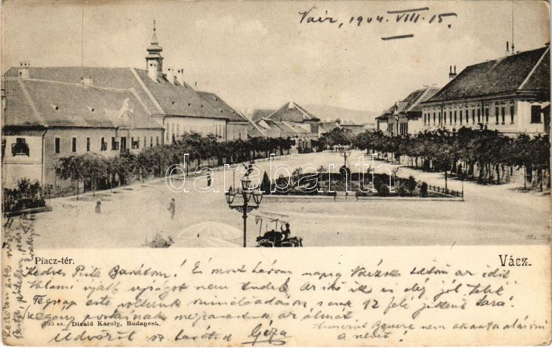 1904 Vác, Piac tér. Divald Károly 595. sz. (EK)