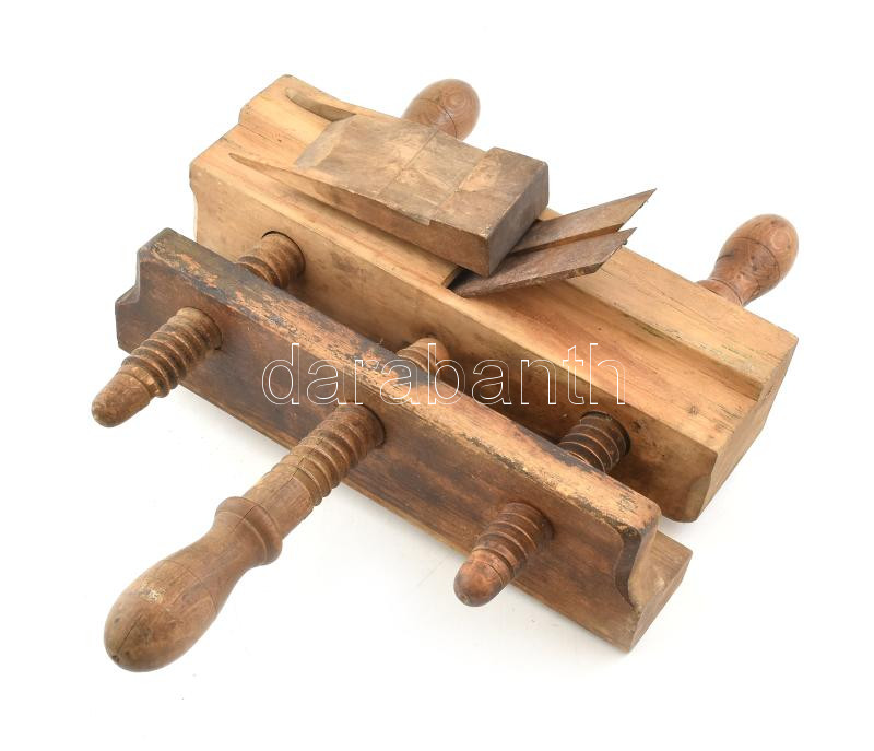 Csínvágó gyalu. Nagy méretű régi gyalu 30 cm