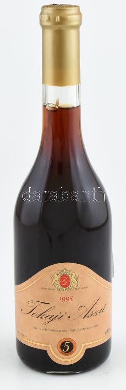 1995 Tokaji 5 puttonyos aszú. Bodrogkeresztúr Pinceszövetkezet. 0,5l.
