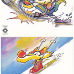 1984. évi téli olimpiai játékok - 12 modern reklám képeslap / 1984 XIV. Olympic Winter Games in Sarajevo - 12 modern advertising postcards