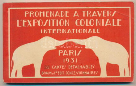 1931 Paris, Promenade a Travers l'Exposition Coloniale Internationale - postcard booklet with 24 postcards