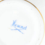 3dh Herendi bonbonier, kézzel festett, apró kopásokkal, kis lepattanással d: 7,5-12cm - Image 3