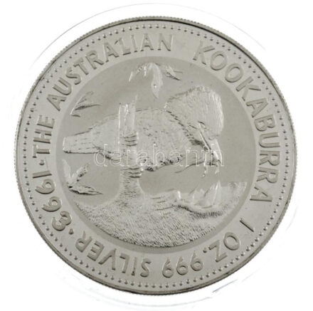 Ausztrália 1993. 1$ Ag 'Kacagójancsi' (31,1g) T:BU Australia 1993. 1 Dollar Ag 'Kookaburra' (31,1g) C:BU Krause KM#209