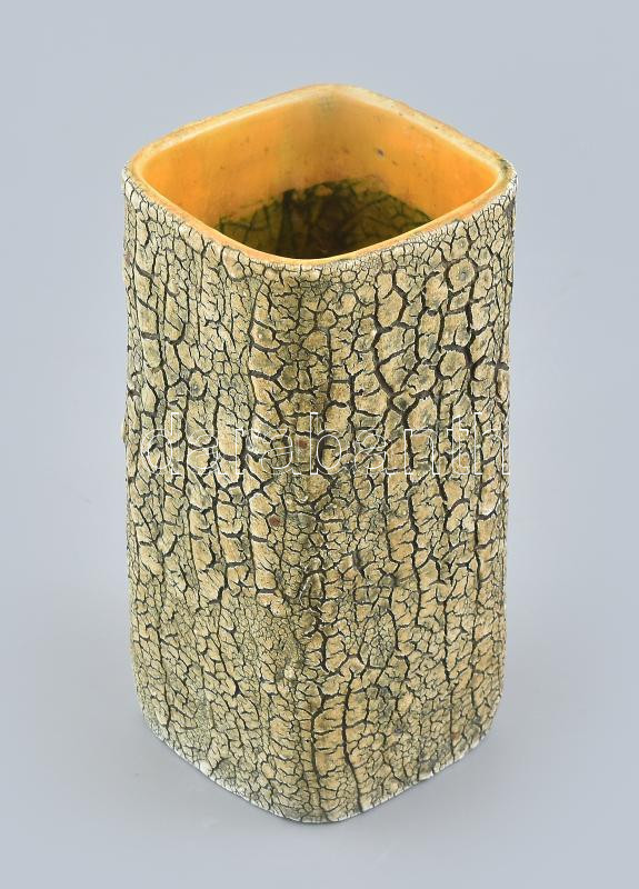 Bán Károly: Retró váza, jelzett, hibátlan, m: 18,5 cm