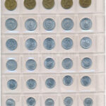 1948-1989. 50db-os érme tétel, részletezve: 5f (5x) - 10f (5x) - 20f (5x) - 50f (5x) - 1Ft (5x) - 2Ft (9x) - 5Ft (5x) - 10Ft (8x) - 20Ft (4x) névértékek, két darab berakólapon T:vegyes