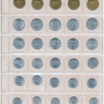 1948-1989. 50db-os érme tétel, részletezve: 5f (5x) - 10f (5x) - 20f (5x) - 50f (5x) - 1Ft (5x) - 2Ft (9x) - 5Ft (5x) - 10Ft (8x) - 20Ft (4x) névértékek, két darab berakólapon T:vegyes - Image 2