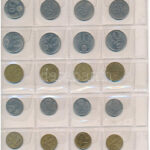 1948-1989. 50db-os érme tétel, részletezve: 5f (5x) - 10f (5x) - 20f (5x) - 50f (5x) - 1Ft (5x) - 2Ft (9x) - 5Ft (5x) - 10Ft (8x) - 20Ft (4x) névértékek, két darab berakólapon T:vegyes - Image 3