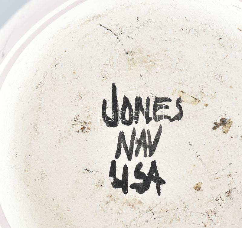 Jones Nav indián esküvői italos edény, ikerkorsó, jelzett, minimális kopással, m: 25 cm - Image 2