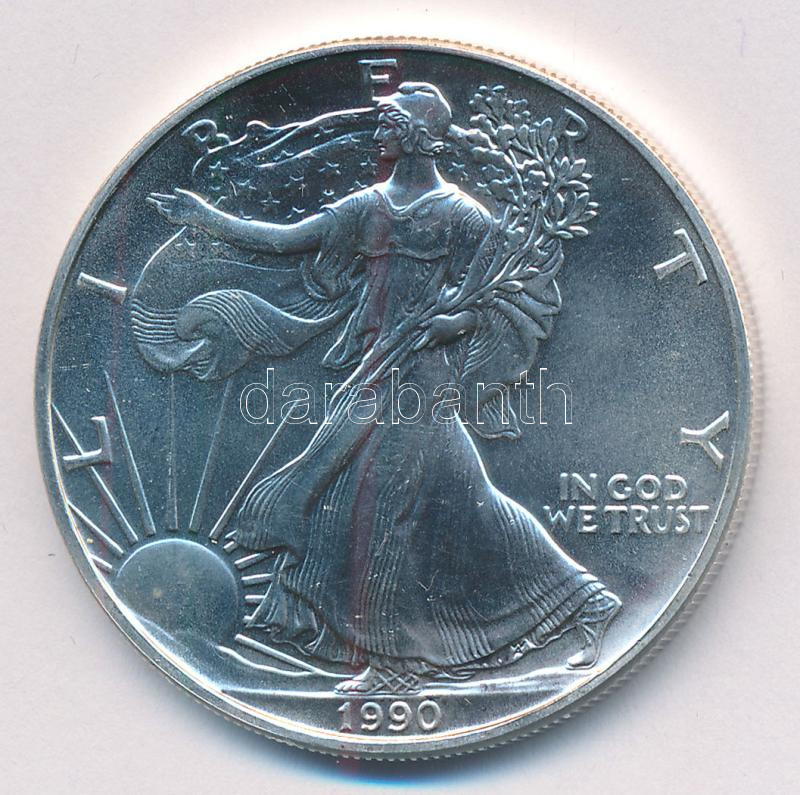 Amerikai Egyesült Államok 1990. 1$ Ag T:1- USA 1990. 1 Dollar Ag C:AU Krause KM#273