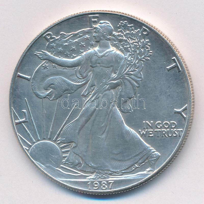 Amerikai Egyesült Államok 1987. 1$ Ag T:1- USA 1987. 1 Dollar Ag C:AU Krause KM#273